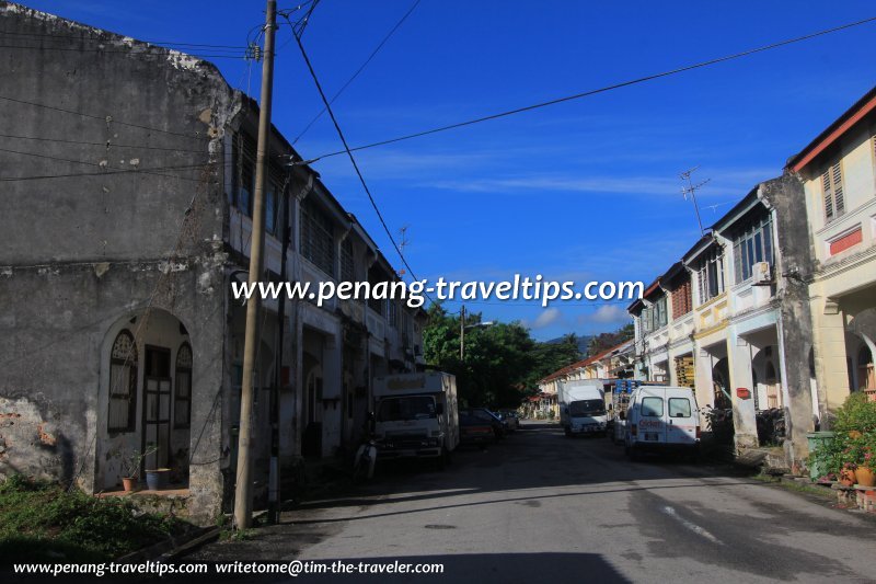 Traditional townhouses along Jalan Gopeng