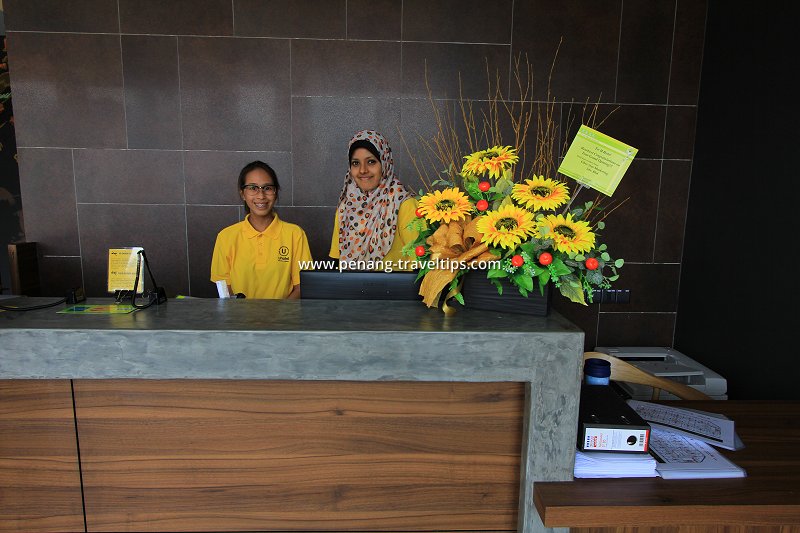 U Hotel front desk