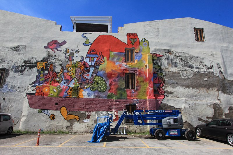 Urban Xchange mural at Genius Parking car park, Beach Street
