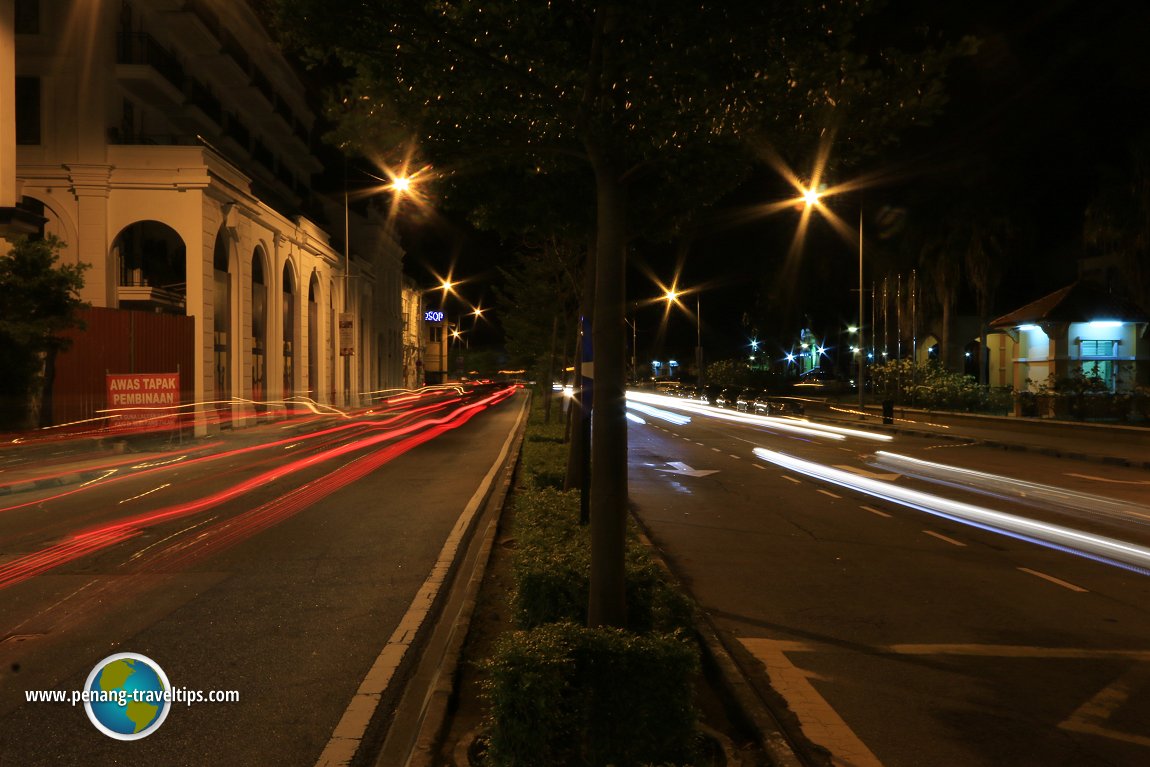 Weld Quay at night