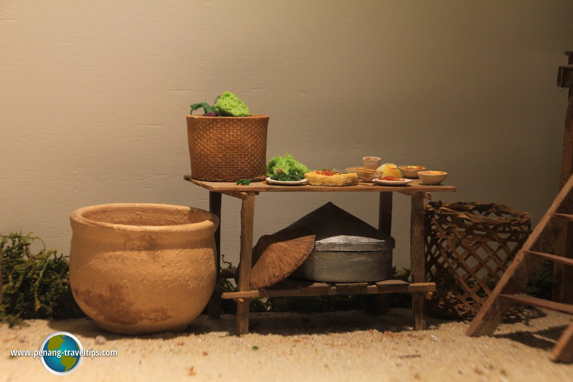 An outdoor kitchen table