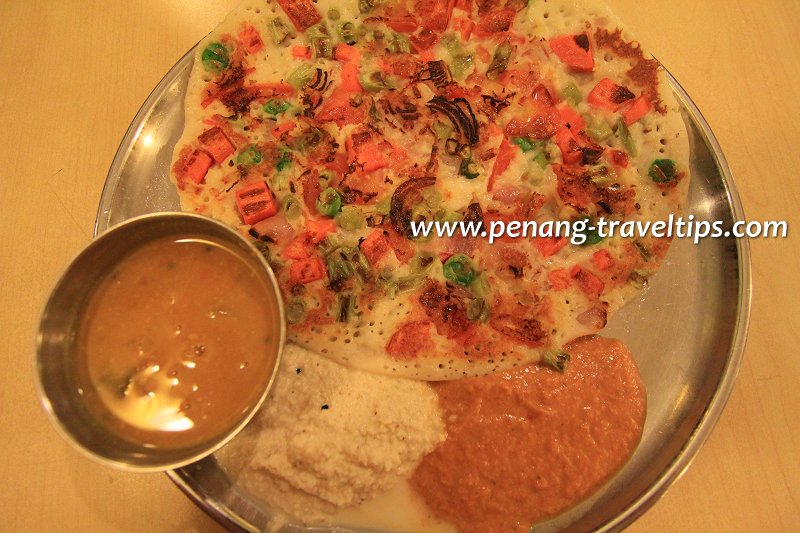 Mixed Vegetable Uthappam, Woodlands Vegetarian Restaurant