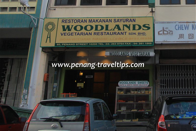 Woodlands Vegetarian Restaurant, Penang