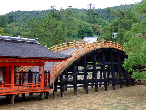 Bridge in Miyajima, Hiroshima Prefecture