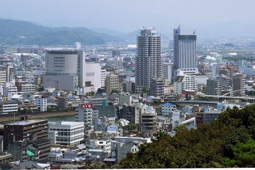 Downtown Kochi, Shikoku Island, Japan