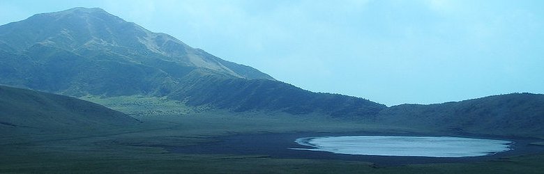 Landscape of Kusasenrigahama at Mount Aso, Kumamoto Prefecture