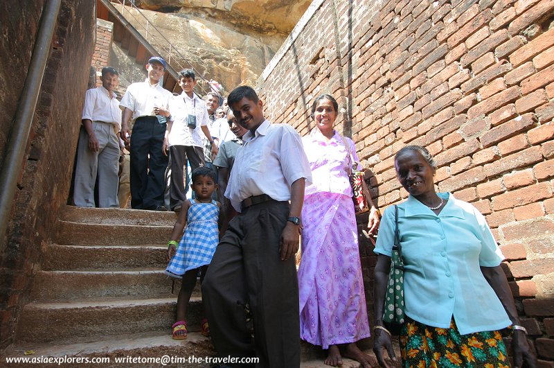 Local visitors, Sigiriya