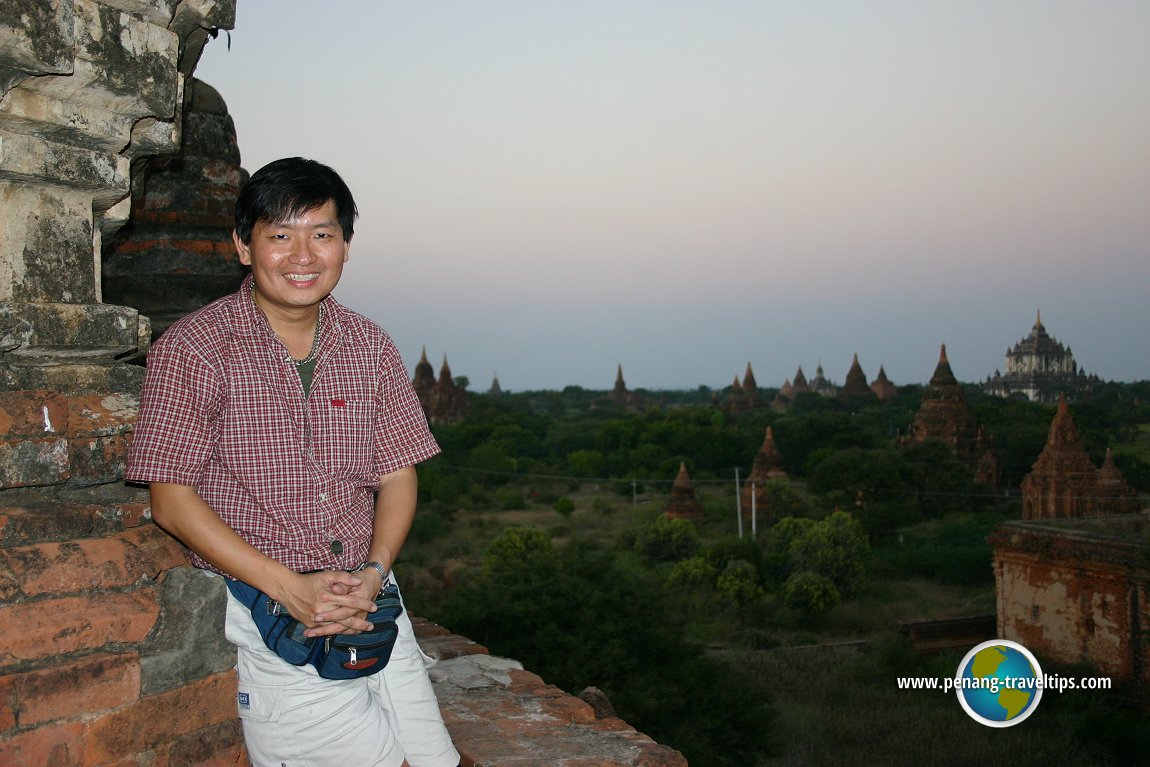 Timothy Tye at Mingalazedi Pagoda, Bagan