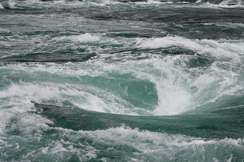 The Naturo Whirlpool as seen from a boat, Tokushima Prefecture