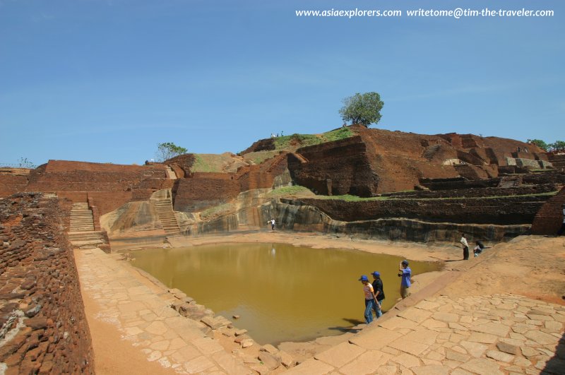 Ruins at the top at Sigiriya