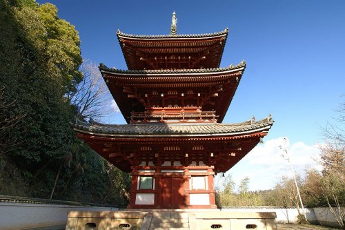 A pagoda at Saikoku-ji Temple in Onomichi, Hiroshima Prefecture