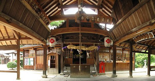Shrine in Soja, Okayama Prefecture