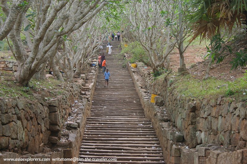 Staircase going up to Mihintale