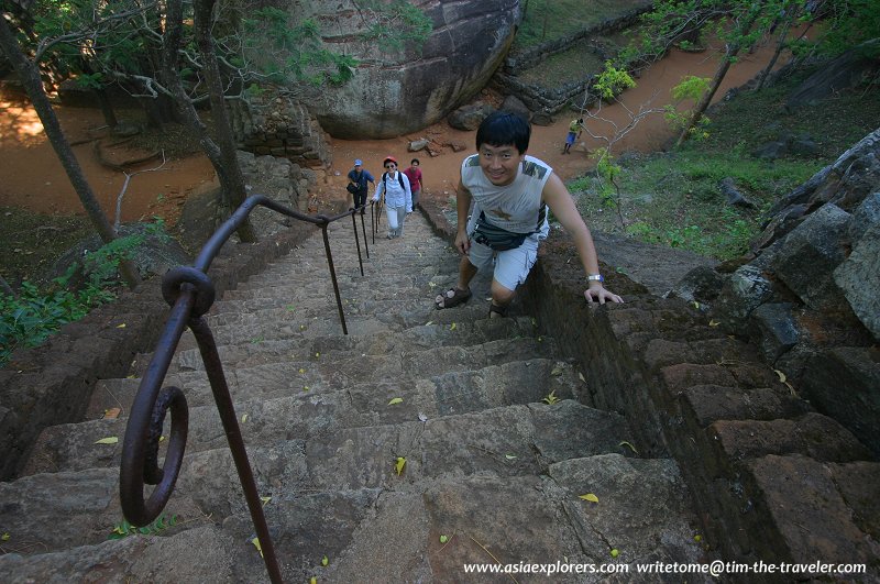 Stone staircase, Sigiriya