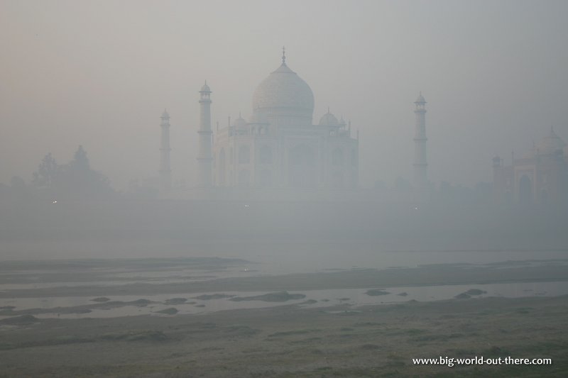 Taj Mahal in the mist
