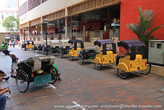 Trishaws at Albert Mall Trishaw Park