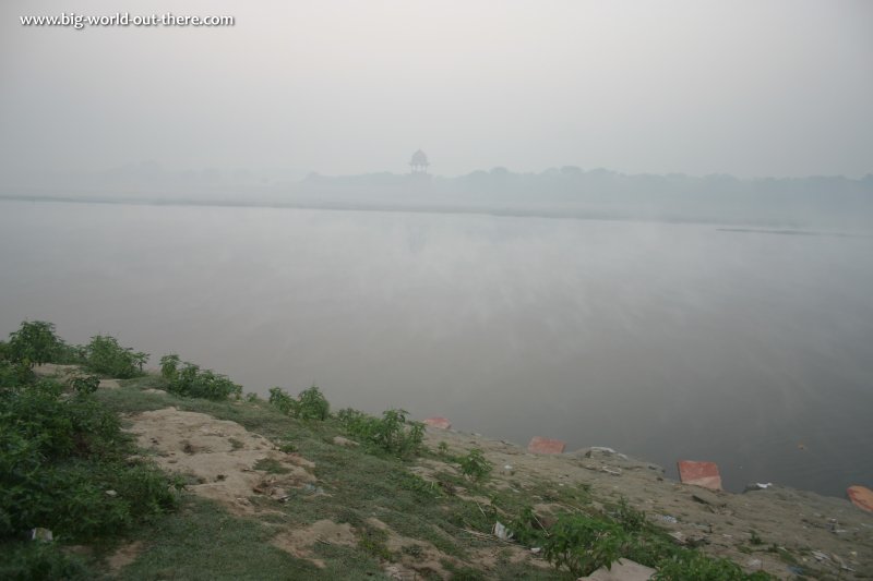 The view across the Yamuna River
