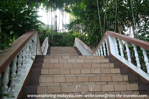 The stairs going up Bukit Puteri