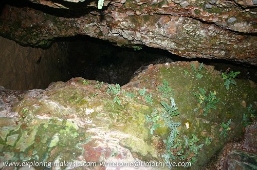 One of the caves at Bukit Keluang