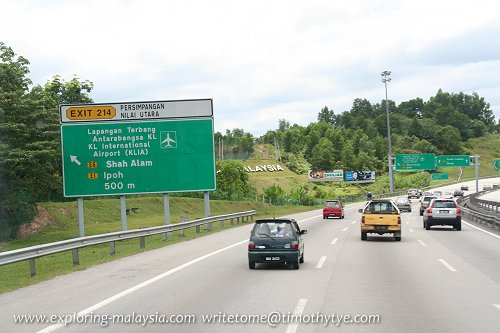 Exit 214, entering the ELITE Highway from the North South Expressway