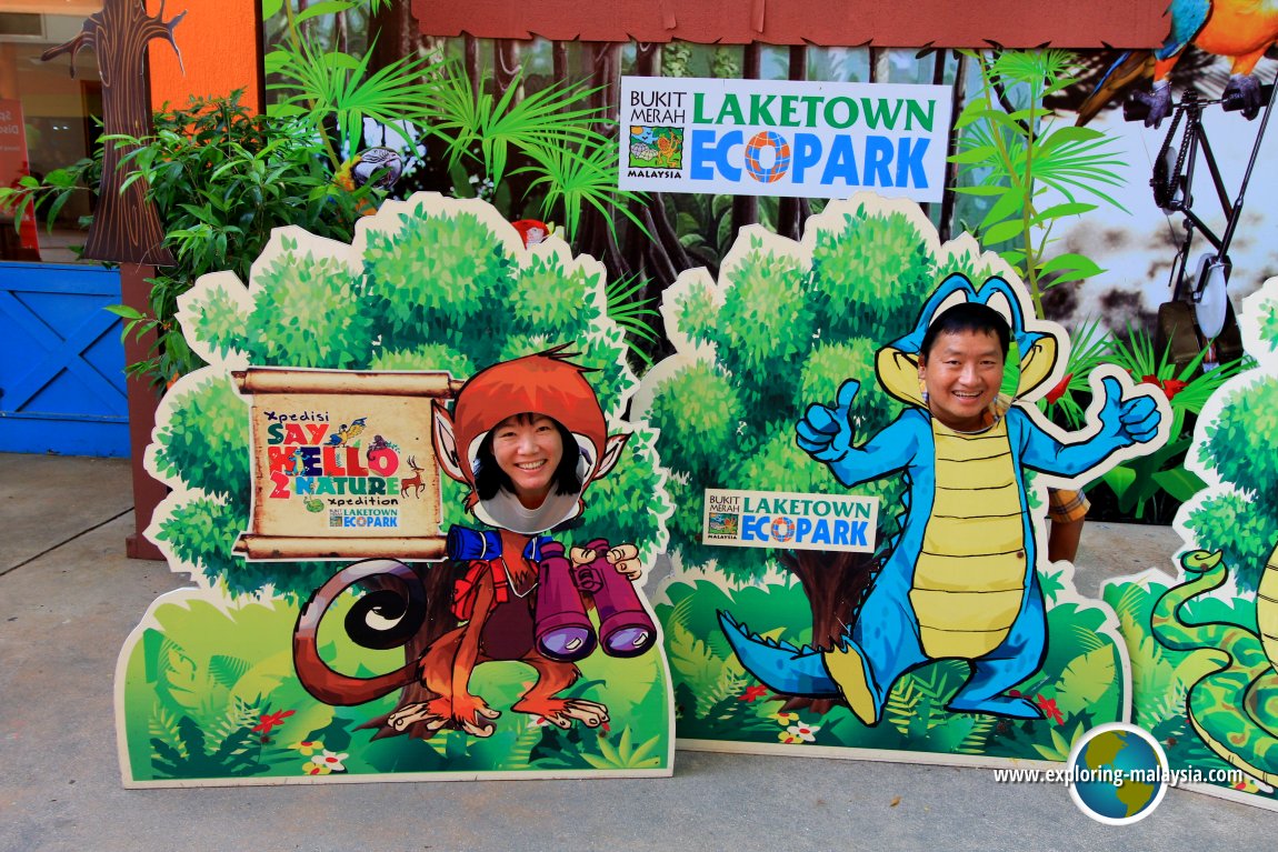 My wife and I at Bukit Merah Laketown Resort