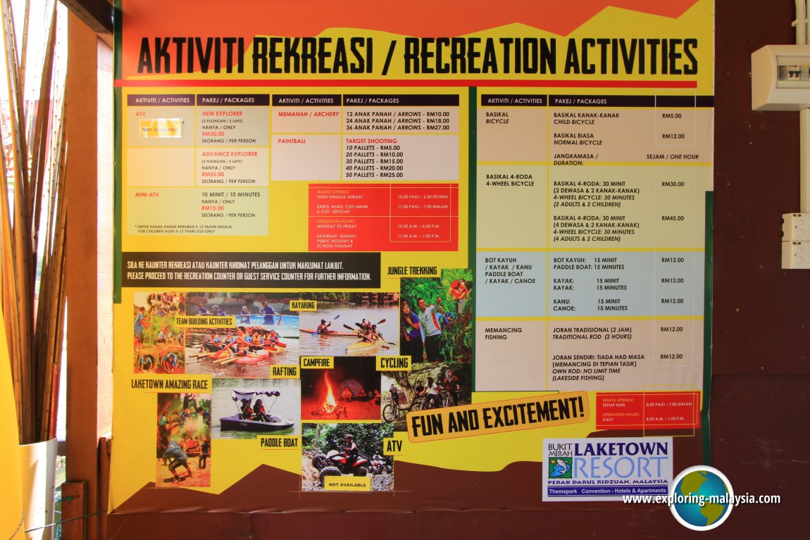 Recreation Activities at Bukit Merah Laketown Resort