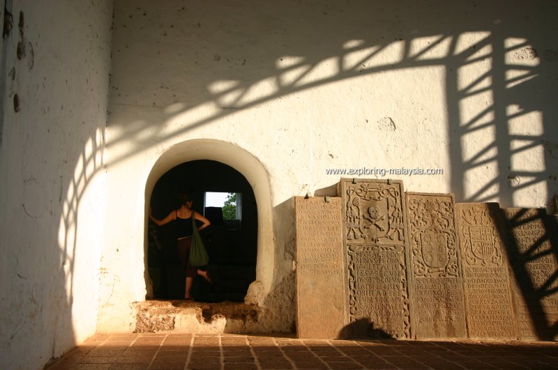 Interior of the ruined St Paul's Church, Malacca