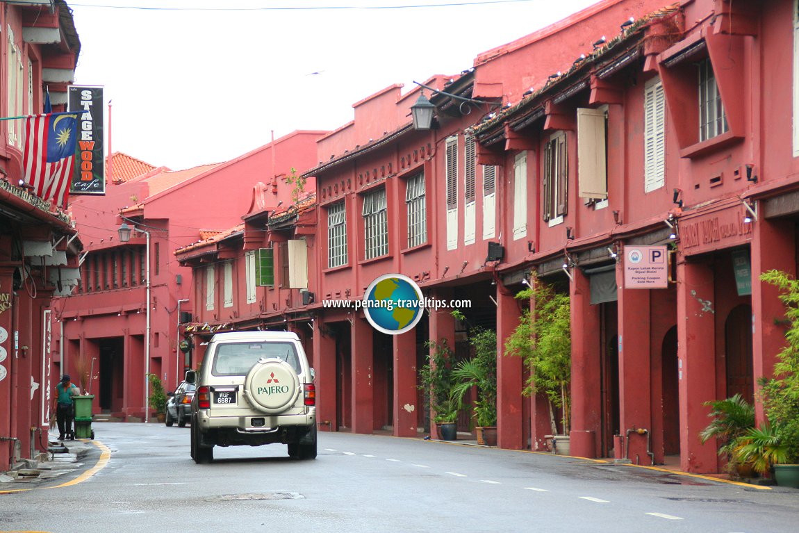 Jalan Laksamana, Melaka, pada waktu pagi