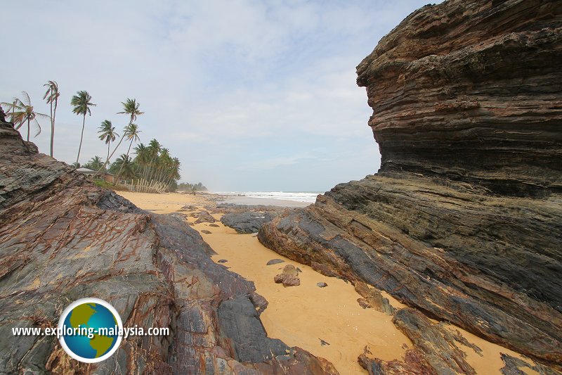 Rock formations at Kampung Kuala Abang