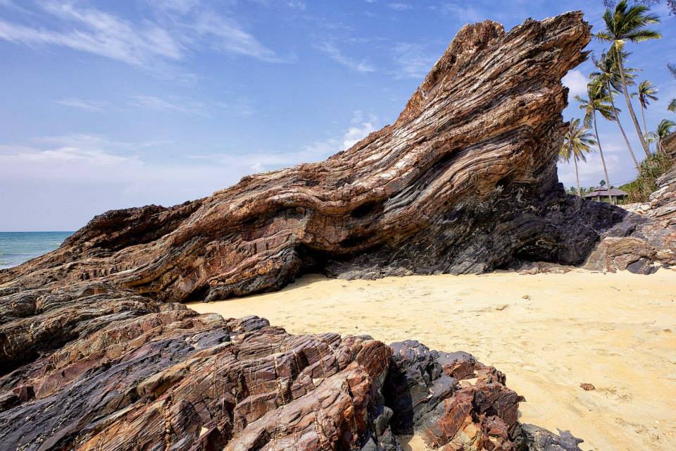 Rock formations at Kampung Kuala Abang