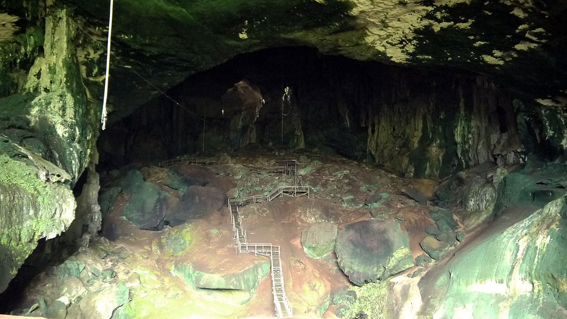 View of the interior of Niah Cave