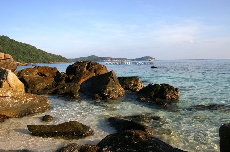 Crystal-clear waters of Pulau Perhentian Besar