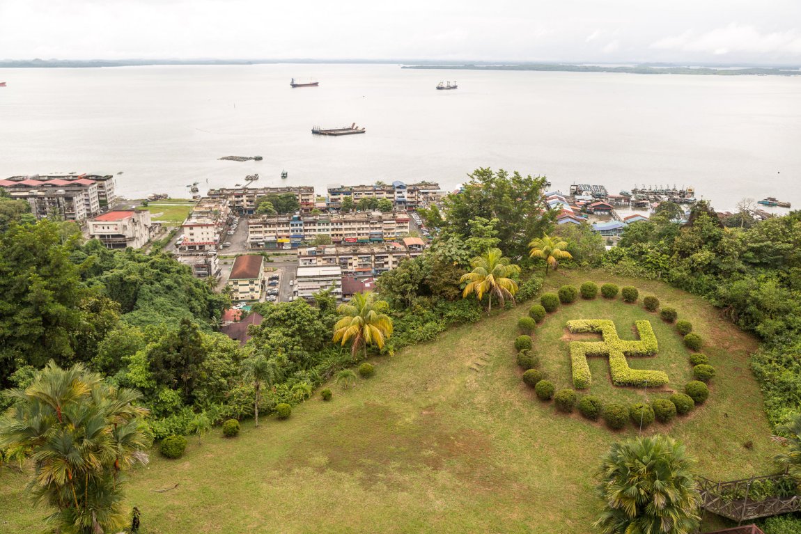 Sandakan as seen from Puu Jih Shih Temple