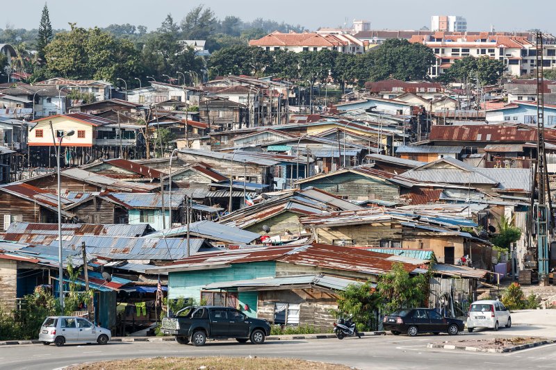 Sembulan, a predominantly Bajau neighbourhood in Kota Kinabalu