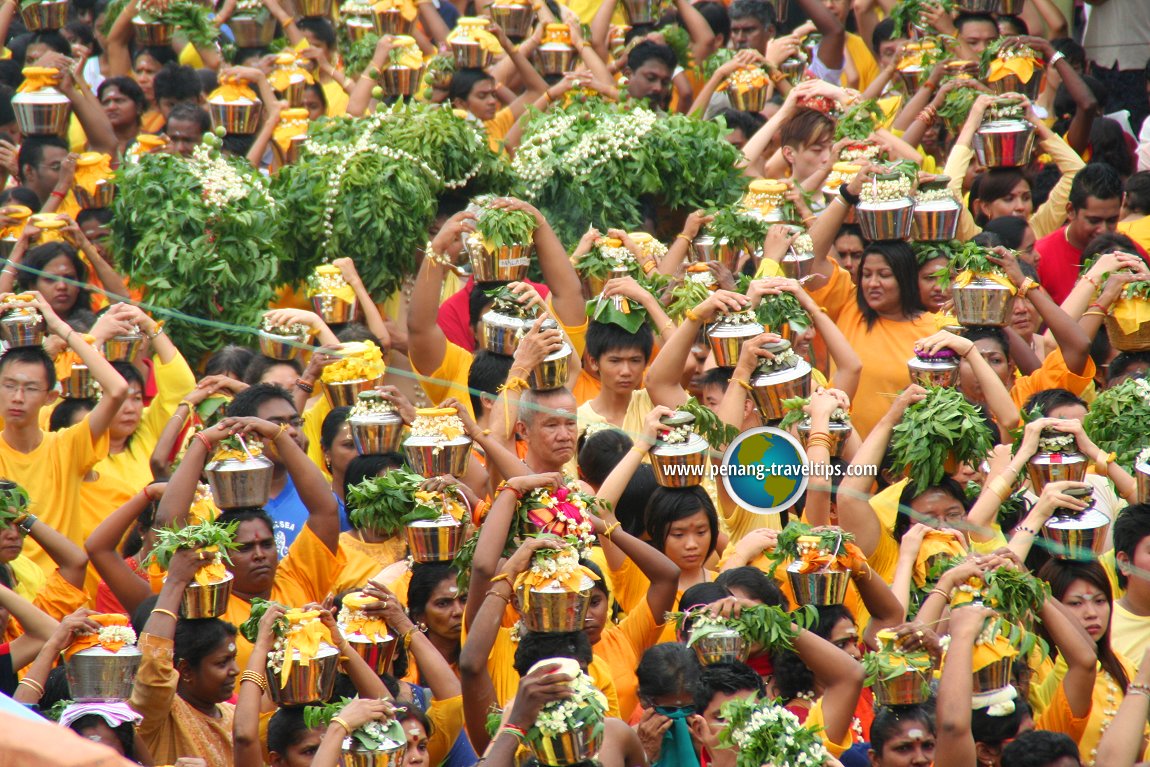 Devotees of Dato Chachar on the streets of Malacca