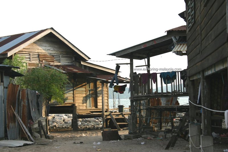 Fishermen's huts, Tanjung Dawai