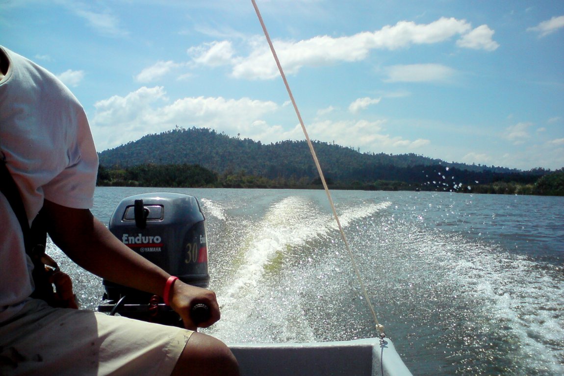 Boating on Lake Chini