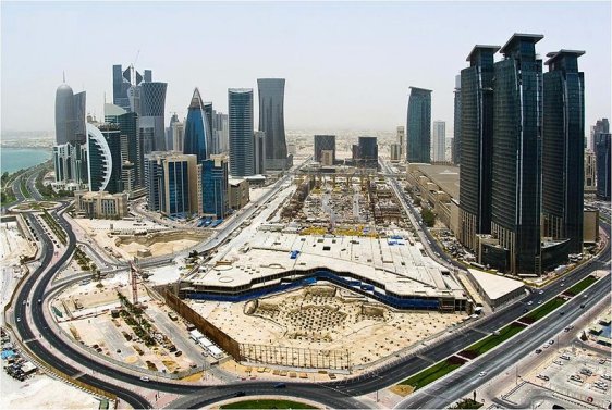 Modern skyscrapers of Doha, Qatar