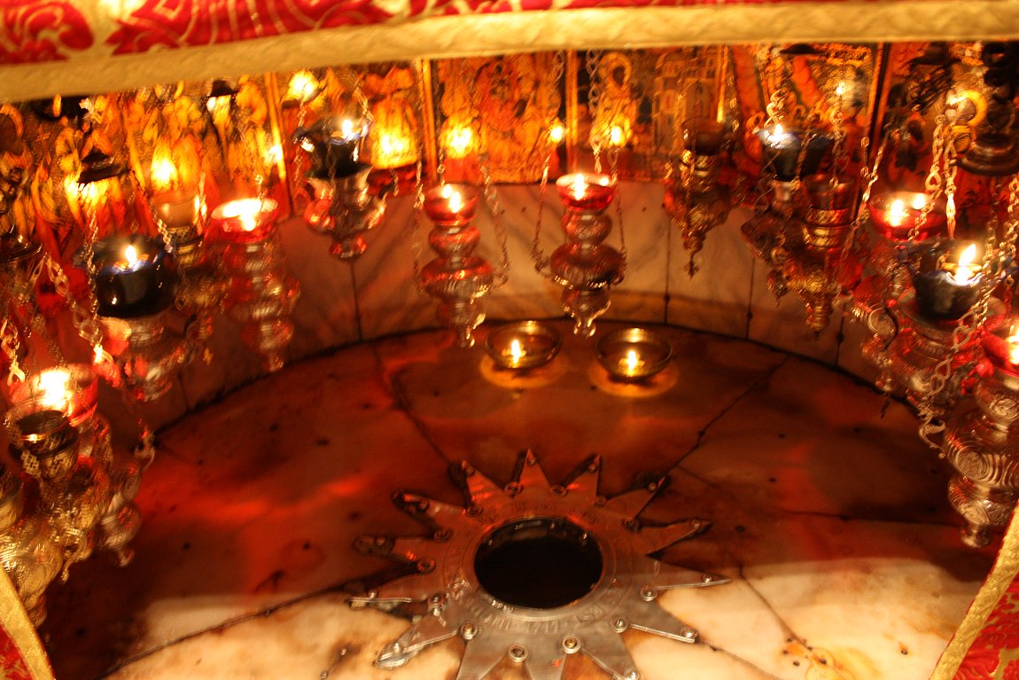 Star marking birthplace of Jesus Christ, Grotto of the Nativity, Bethlehem