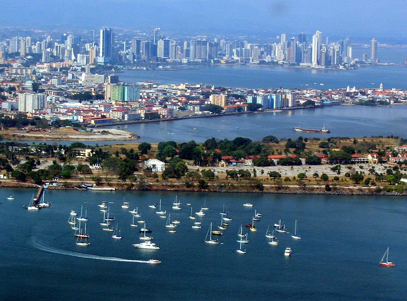 Aerial view of Panama City