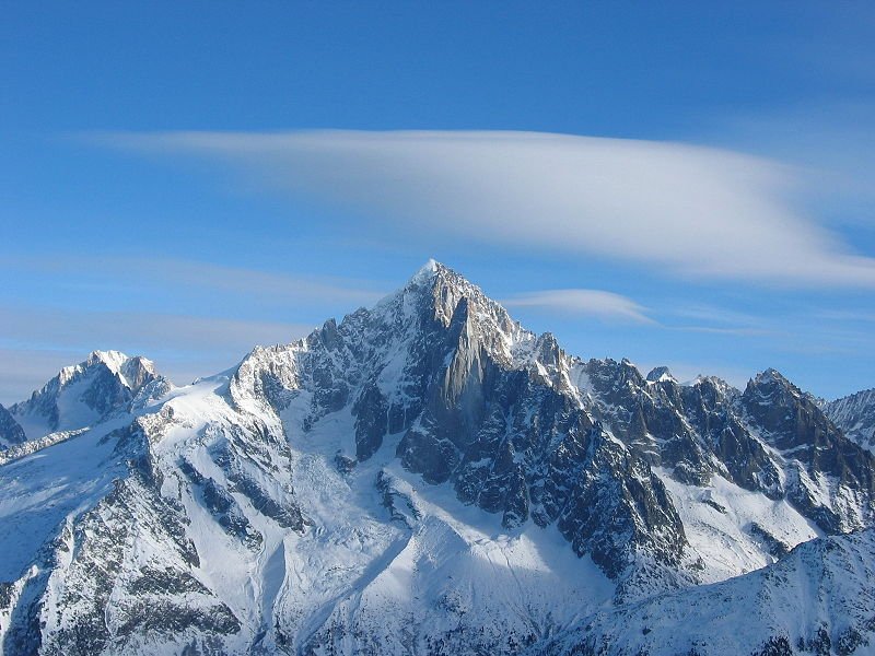 Aiguille Verte in Massif du Mont Blanc