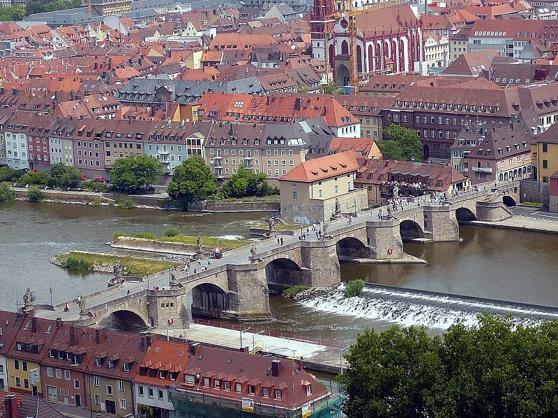 The Alte Mainbrücke in Würzburg