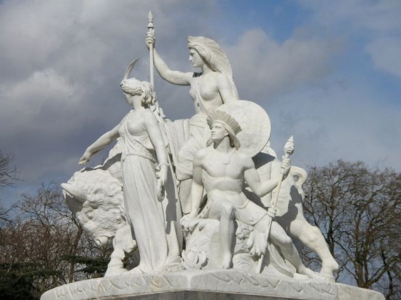 The Americas Group of sculptures at Albert Memorial