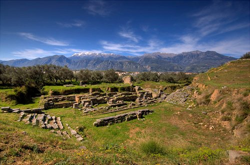Ruins of the ancient theater of Sparta