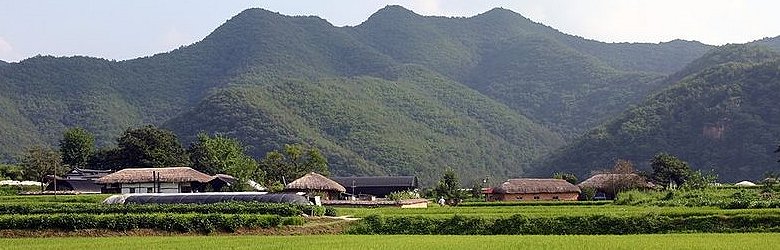 Hahoe Folk Village in Andong, South Korea