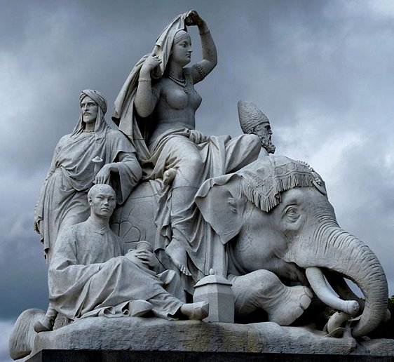 The Asia Group of sculptures at Albert Memorial