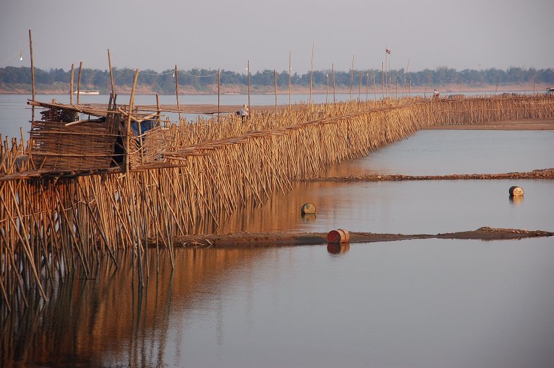 Bamboo bridge, Kampong Cham