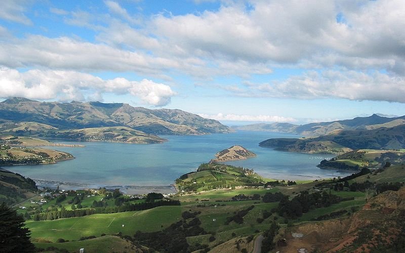 Banks Peninsula near Christchurch