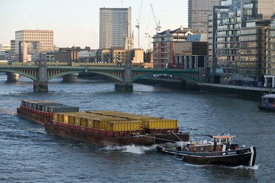 Barge on the River Thames