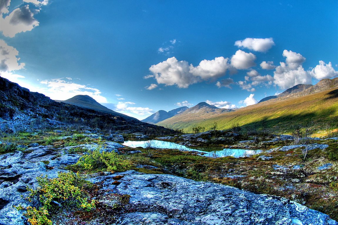 Landscape in Bárrás, Norway